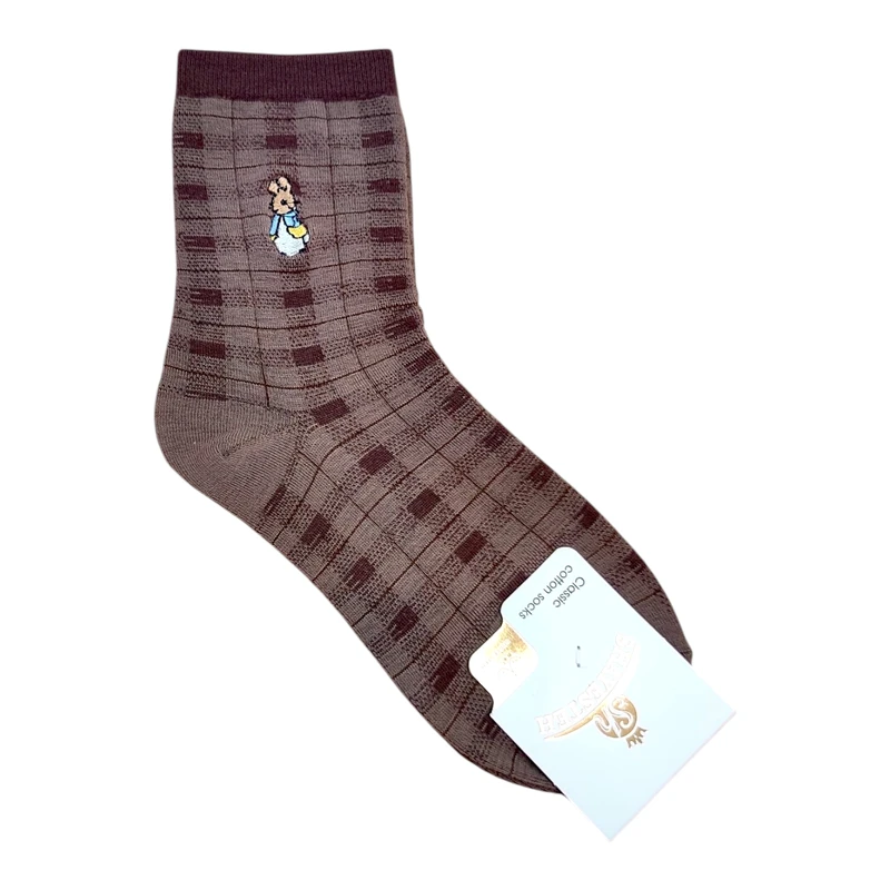 جوراب ساق بلند زنانه شایسته مدل گلدوزی خرگوش 