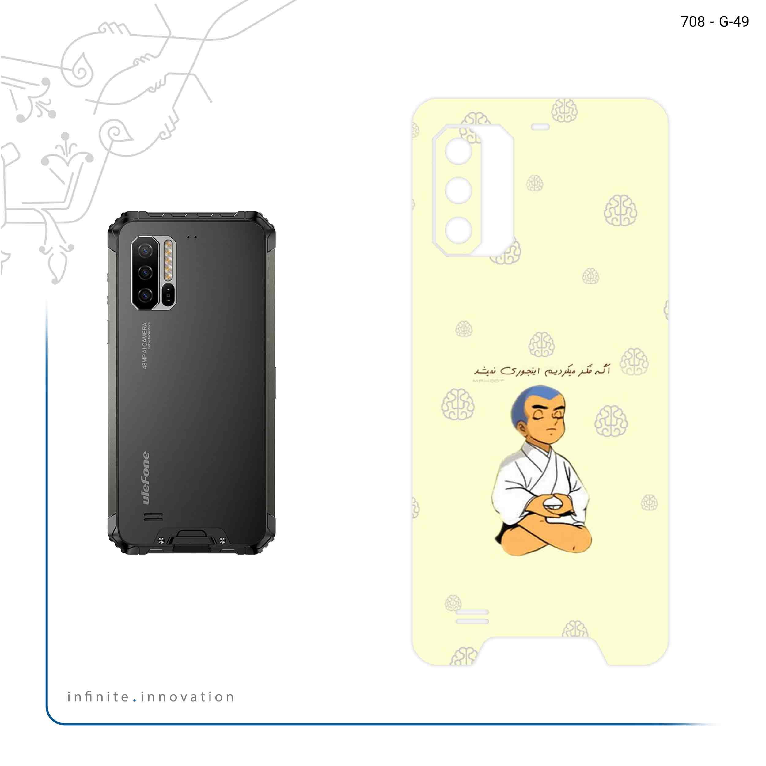 برچسب پوششی ماهوت مدل Ikkyu-san مناسب برای گوشی موبایل یولفون Armor 7
