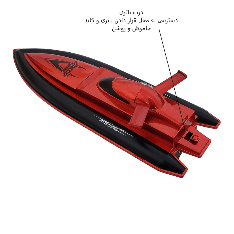 قایق بازی کنترلی طرح مسابقه ای مدل SPEED BOAT کد 9978