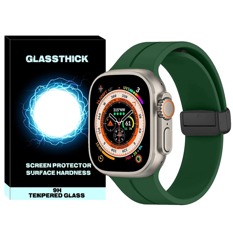 بند گلستیک مدل Magnetic-ORG-GL مناسب برای ساعت هوشمند ویرفیت HW8 Ultra max