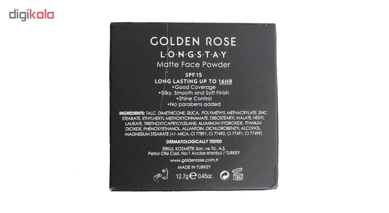 پنکیک گلدن رز مدل Matte face powder شماره 03 -  - 3