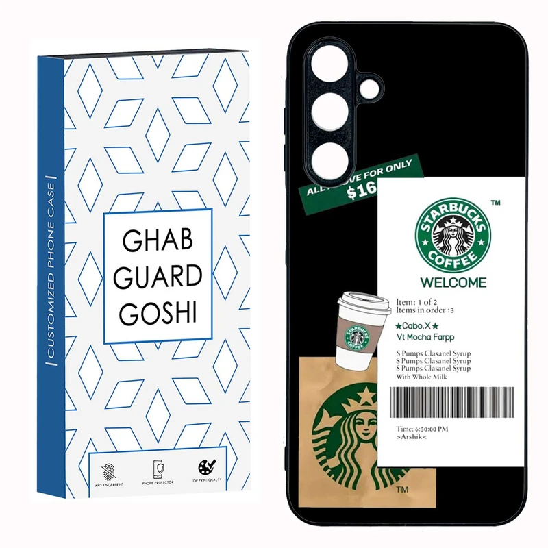 کاور قاب گارد گوشی طرح استارباکس کد TPU-071 مناسب برای گوشی موبایل سامسونگ GALAXY A16