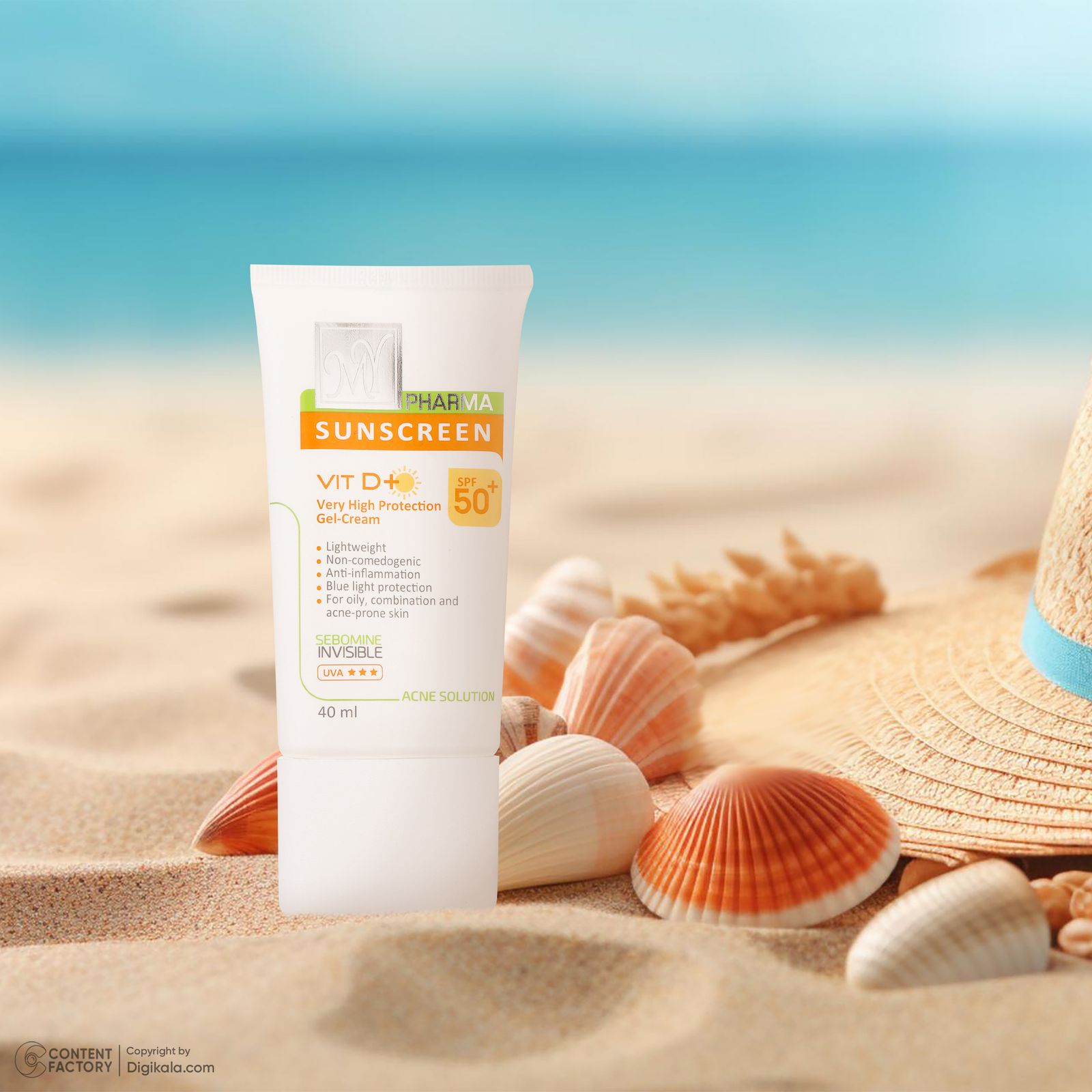 کرم ضدآفتاب بی‌رنگ مای سری فارما مدل SPF50، مناسب پوست‌های چرب و مختلط، حجم 40 میلی‌لیتر -  - 10