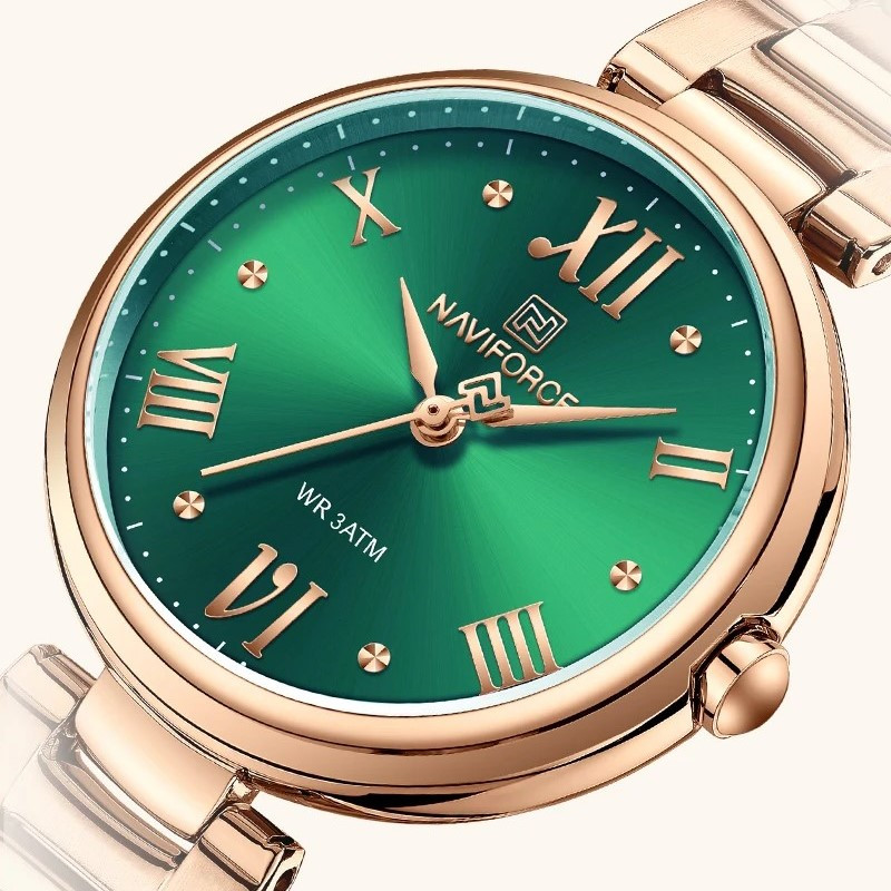 ساعت مچی عقربه ای زنانه نیوی فورس مدل NF5030RGGN ساعت مچی عقربه ای زنانه نیوی فورس مدل NF5030RGGN