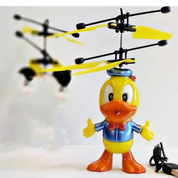 مینی کوپتر بازی مدل سنسوری طرح اردک چراغدار در ارزانترین فروشگاه اینترنتی ایران ارزان