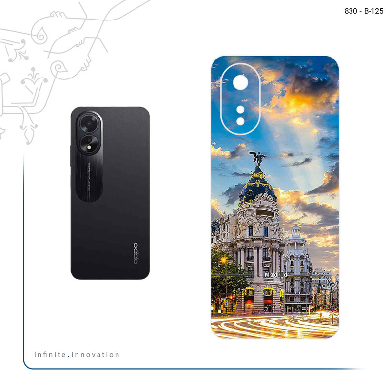 برچسب پوششی ماهوت مدل City of Madrid مناسب برای گوشی موبایل اپو A38