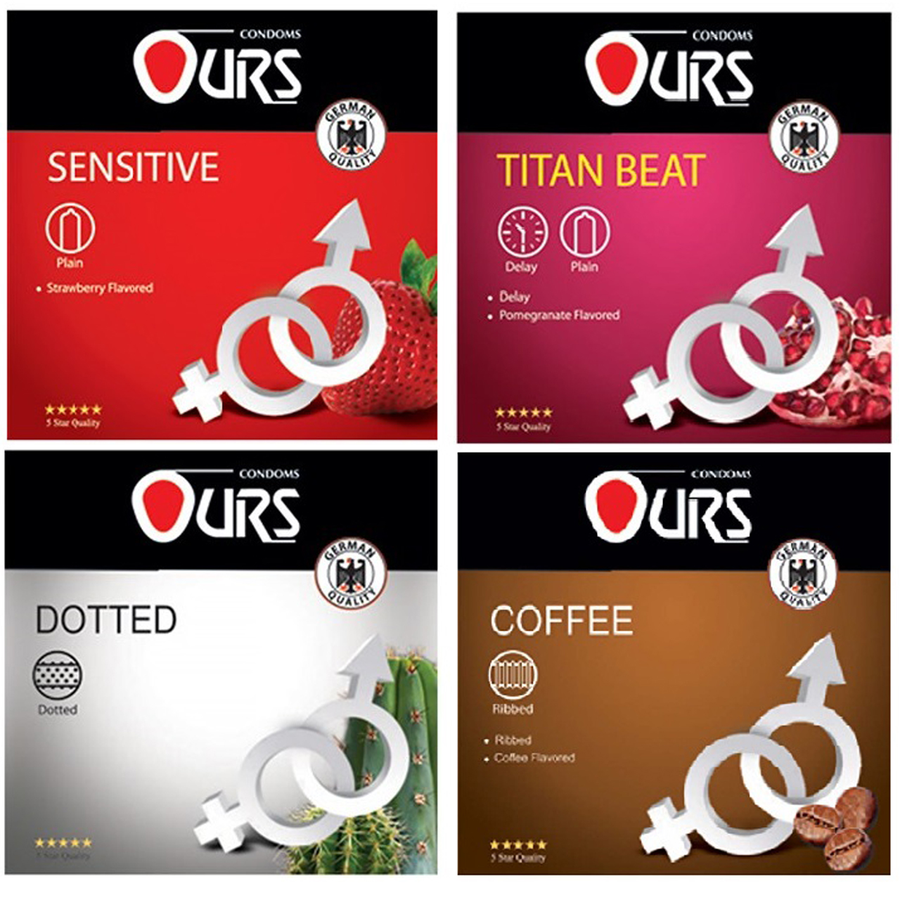پک کاندوم اورز مدل S-Plus4 چهار بسته  سه عددی