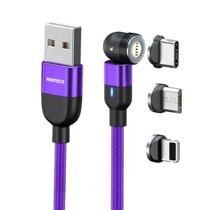 کابل تبدیل USB به microUSB/ لایتنینگ /USB-C ریمکس مدل RC-300 طول 1 متر