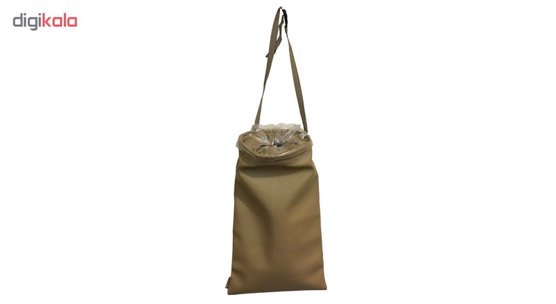 کیسه زباله خودرو چرم کرم بابل کارپت مدل TBPCM به همراه بسته 30 عددی نایلون یکبار مصرف