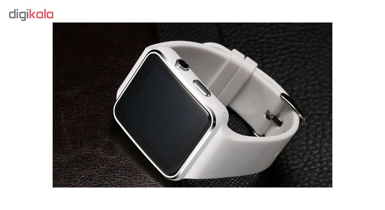 ساعت هوشمند  مدل x6 همراه محافظ صفحه نمایش شیدتگ