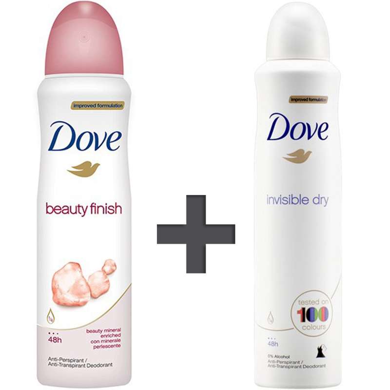 پک اسپری ضد تعریق زنانه داو مدل Beauty Finish And Invisible Dry حجم 150 میلی لیتر - بسته 2 عددی پک اسپری ضد تعریق زنانه داو مدل Beauty Finish And Invisible Dry حجم 150 میلی لیتر - بسته 2 عددی