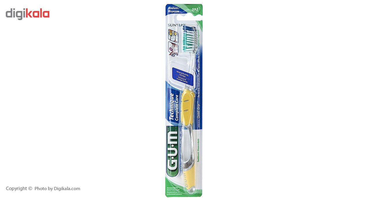 مسواک جی یو ام مدل Technique Complete Care با برس معمولی main 1 2