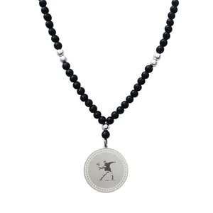 گردنبند مردانه ترمه 1 مدل انه کد oxs1234