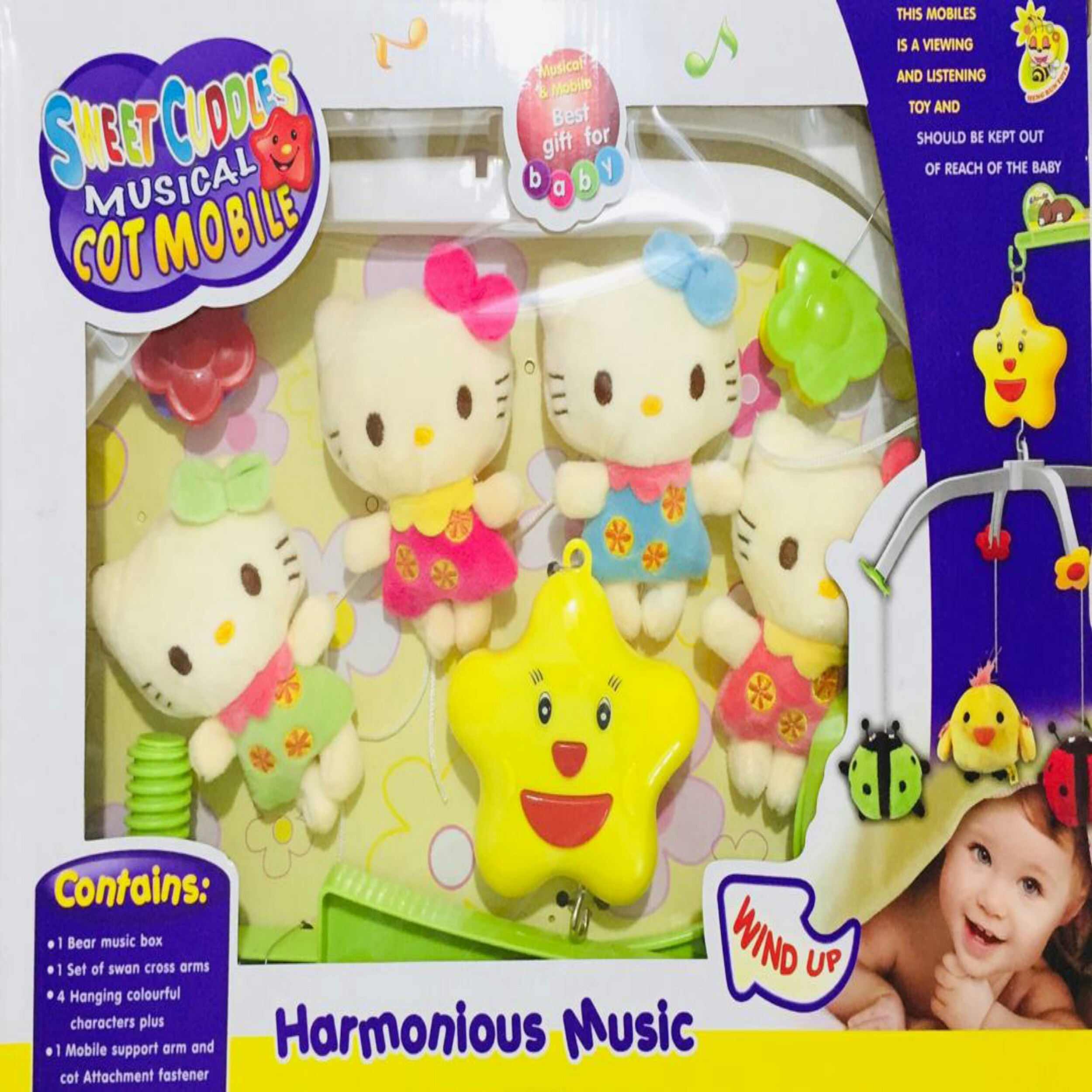آویز تخت کودک مدل Harmonious Music