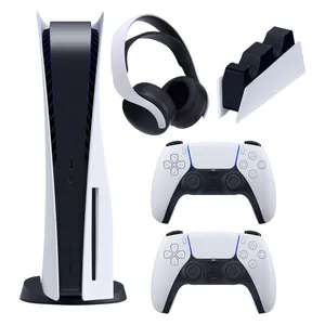 کنسول بازی سونی مدل PlayStation 5 ظرفیت 825 گیگابایت ریجن 1200 آسیا به همراه دسته اضافی و پایه شارژر و هدست
