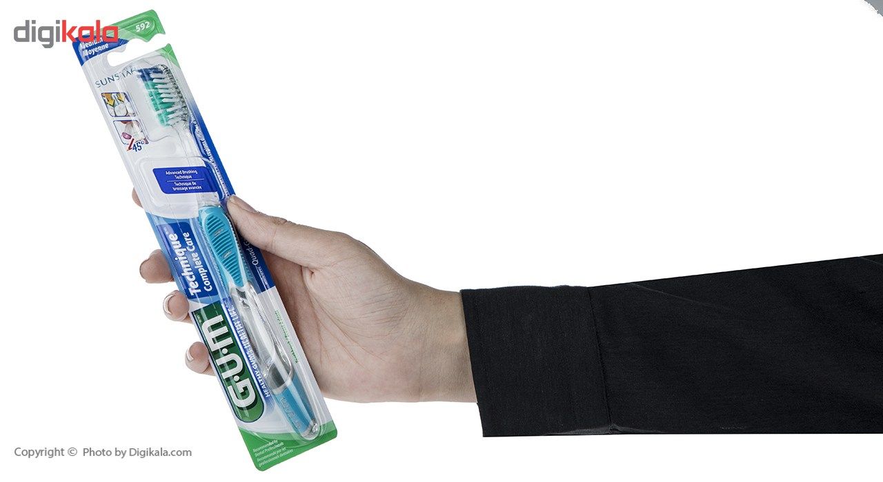 مسواک جی یو ام مدل Technique Complete Care با برس معمولی main 1 4