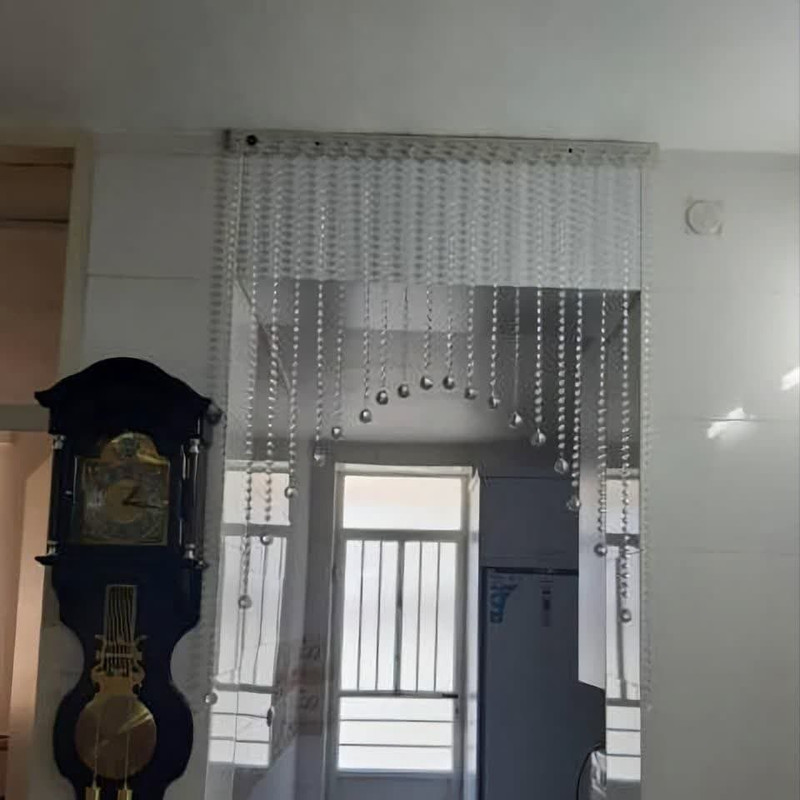 پرده ریشه ای آریا کریستال مدل هلال سایز 110x110 سانتی متر