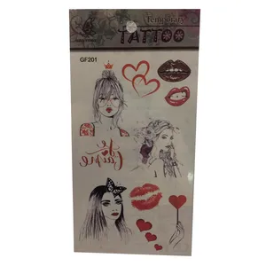 تتو موقت طرح love کد 201