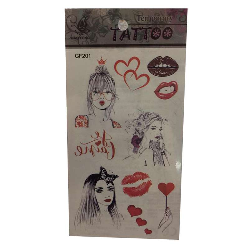 تتو موقت طرح love کد 201