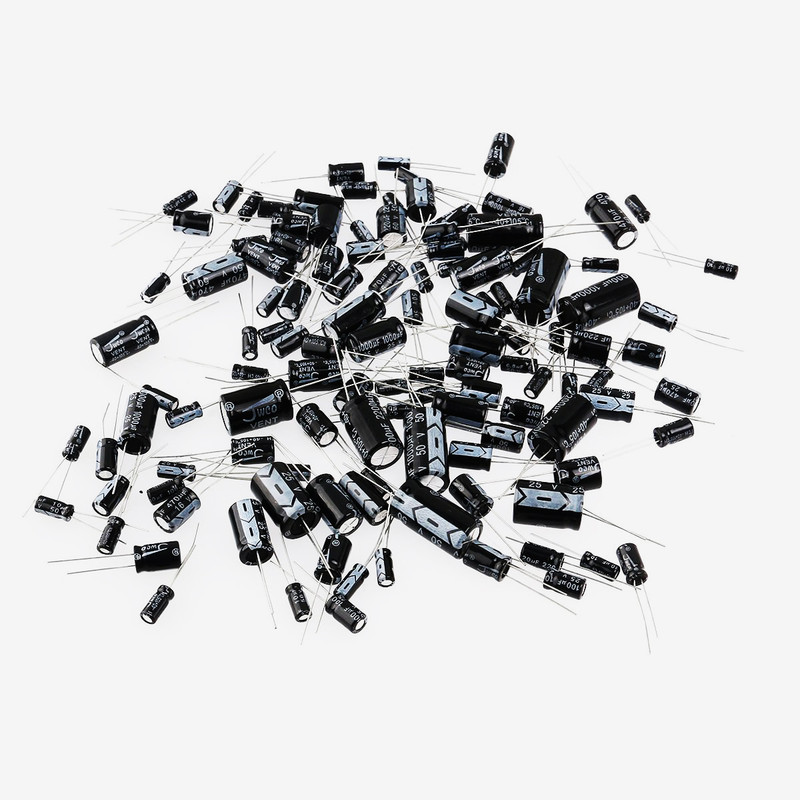 خازن الکترولیت 470 میکرو فاراد مدل 50V ولت بسته 48 عددی