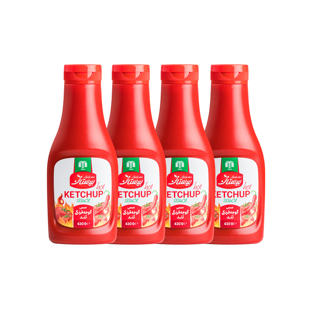 سس گوجه فرنگی تند بیدستان - 430 گرم مجموعه 4 عددی