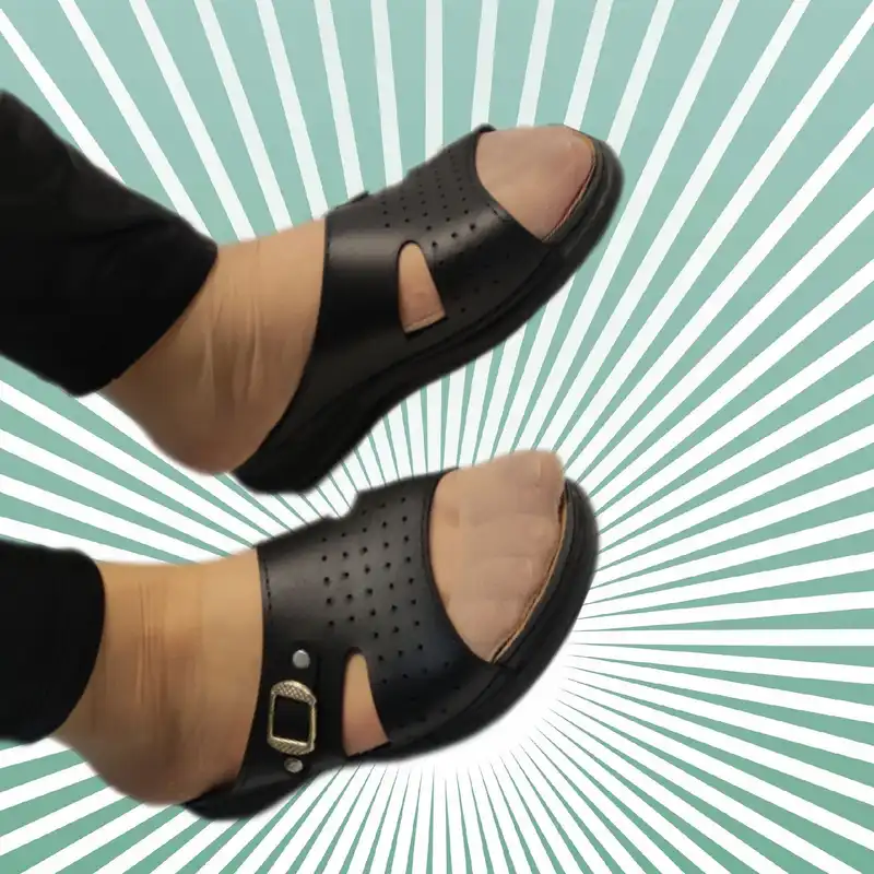 دمپایی زنانه مدل سگک دار کد 08