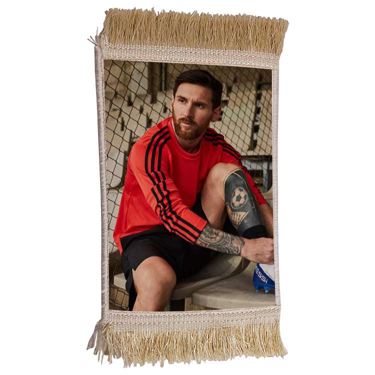 فرش ماشینی دیوارکوب مدل مسی کد 77