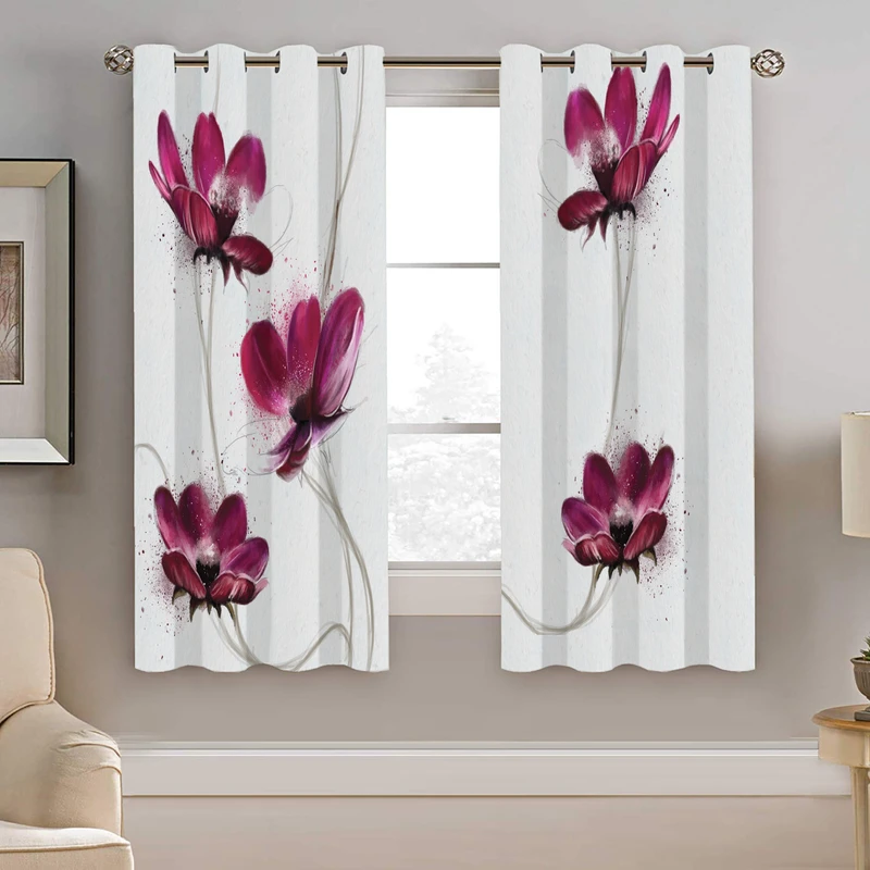 پرده نیروانا طرح گل مدل هازان کد 8923 سایز 140×200 سانتی متر