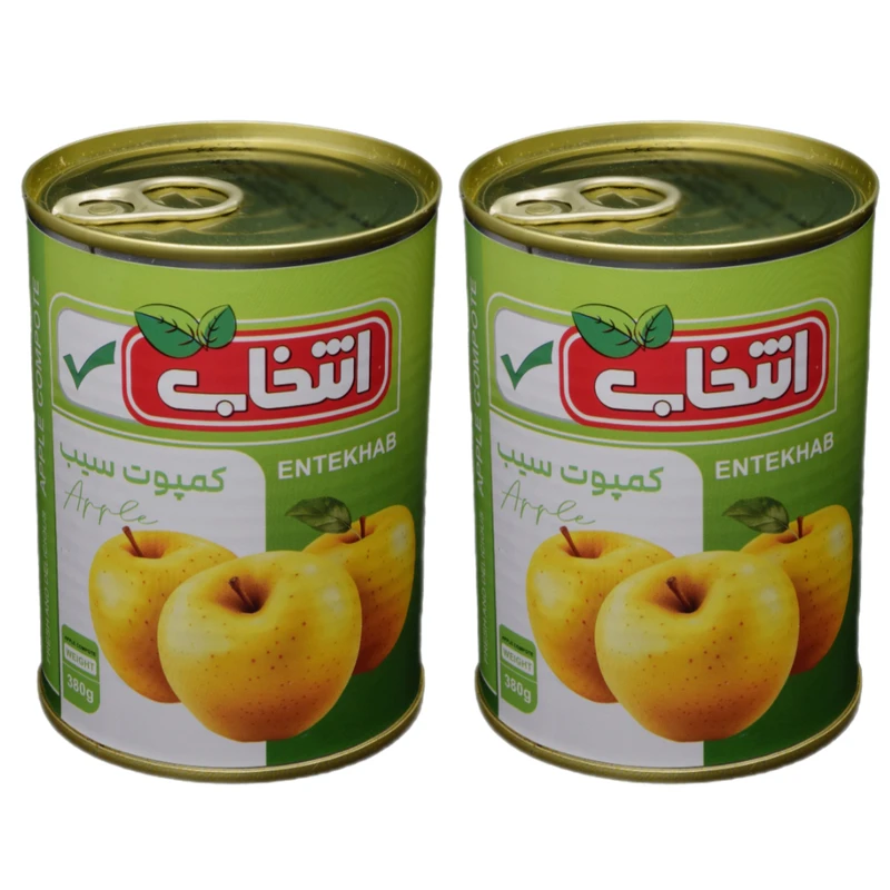 کمپوت سیب انتخاب - 380 گرم بسته 2 عددی