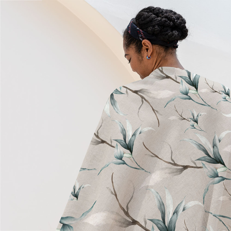 شال مبل مدل برگ کد F2SH1070 سایز 100x180 سانتی متر