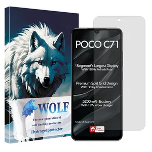 Wolf Tough model transparent screen protector suitable for Xiaomi Poco C71 mobile phone