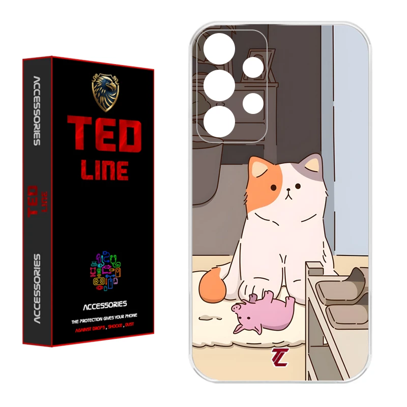 کاور تدلاین طرح گربه کد 1192 مناسب برای گوشی موبایل سامسونگ Galaxy A73