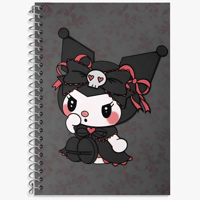 دفتر نت موسیقی 50 برگ خندالو طرح کرومی (Kuromi) کد N4210