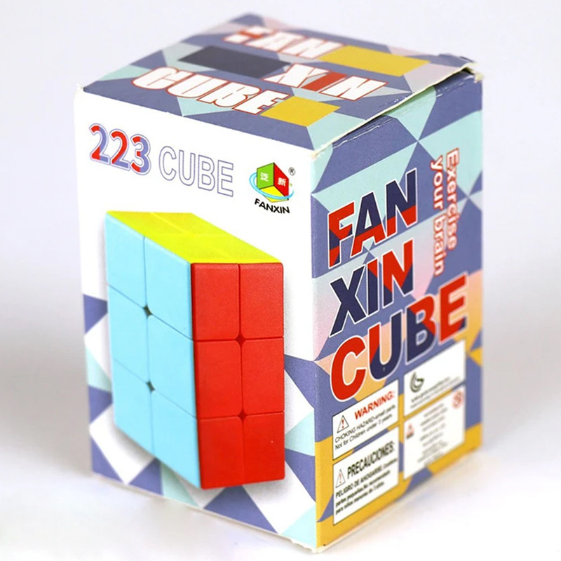مکعب روبیک فنکسین مدل 223 استیکرلس FanXin 2×2×3