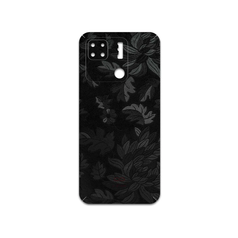 برچسب پوششی ماهوت مدل Black-Wildflower مناسب برای گوشی موبایل شیائومی Redmi 10A