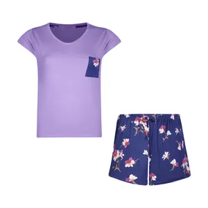 ست تی شرت و شلوارک زنانه افراتین مدل زرپران کد 6595