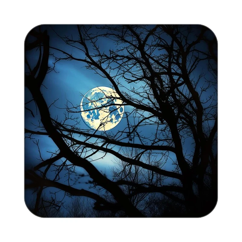 زیر لیوانی کاکتی طرح ماه و ستاره مدل mp52893