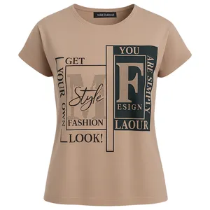 تی‌شرت آستین کوتاه زنانه مدل برندا کد 01