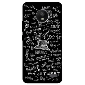 Megafone Social Media 1898 Cover For Motorola Moto E4