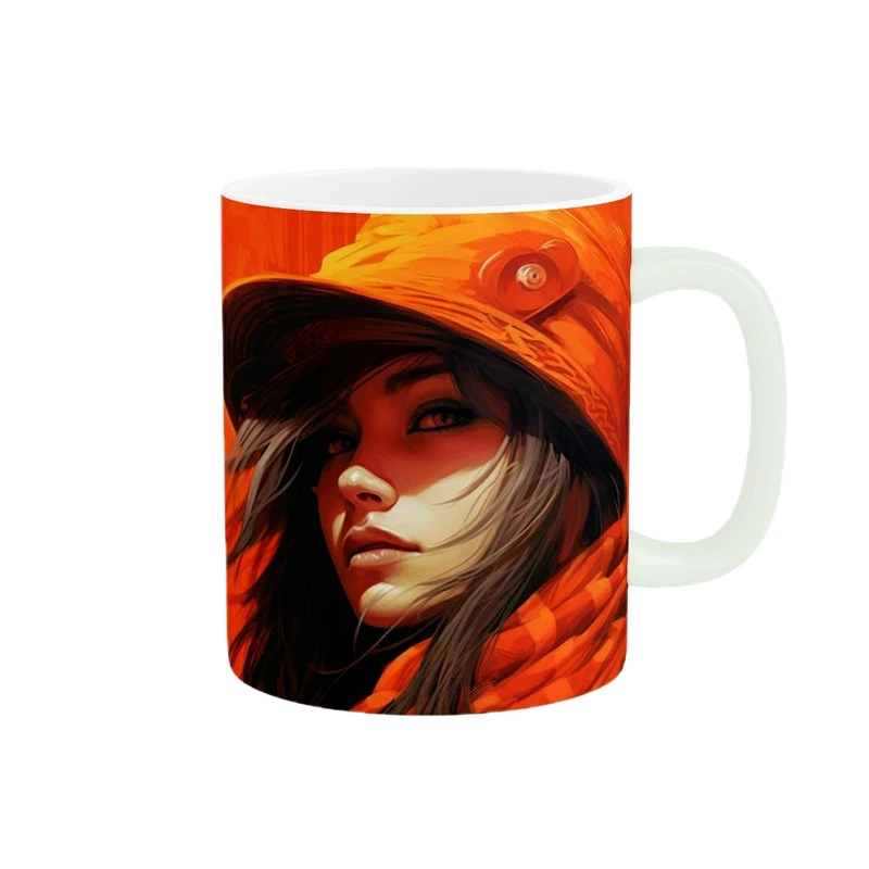 ماگ طرح دخترانه کد wall-8116