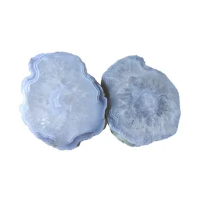 سنگ راف عقیق مدل ژئود کوارتز فشرده m121 مجموعه دو عددی