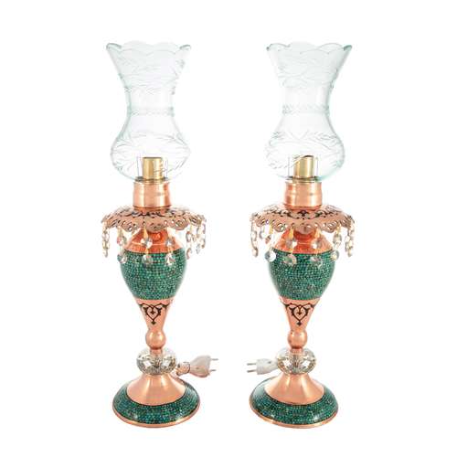 شمعدان فیروزه کوبی آرتکو کد 05 بسته 2 عددی
