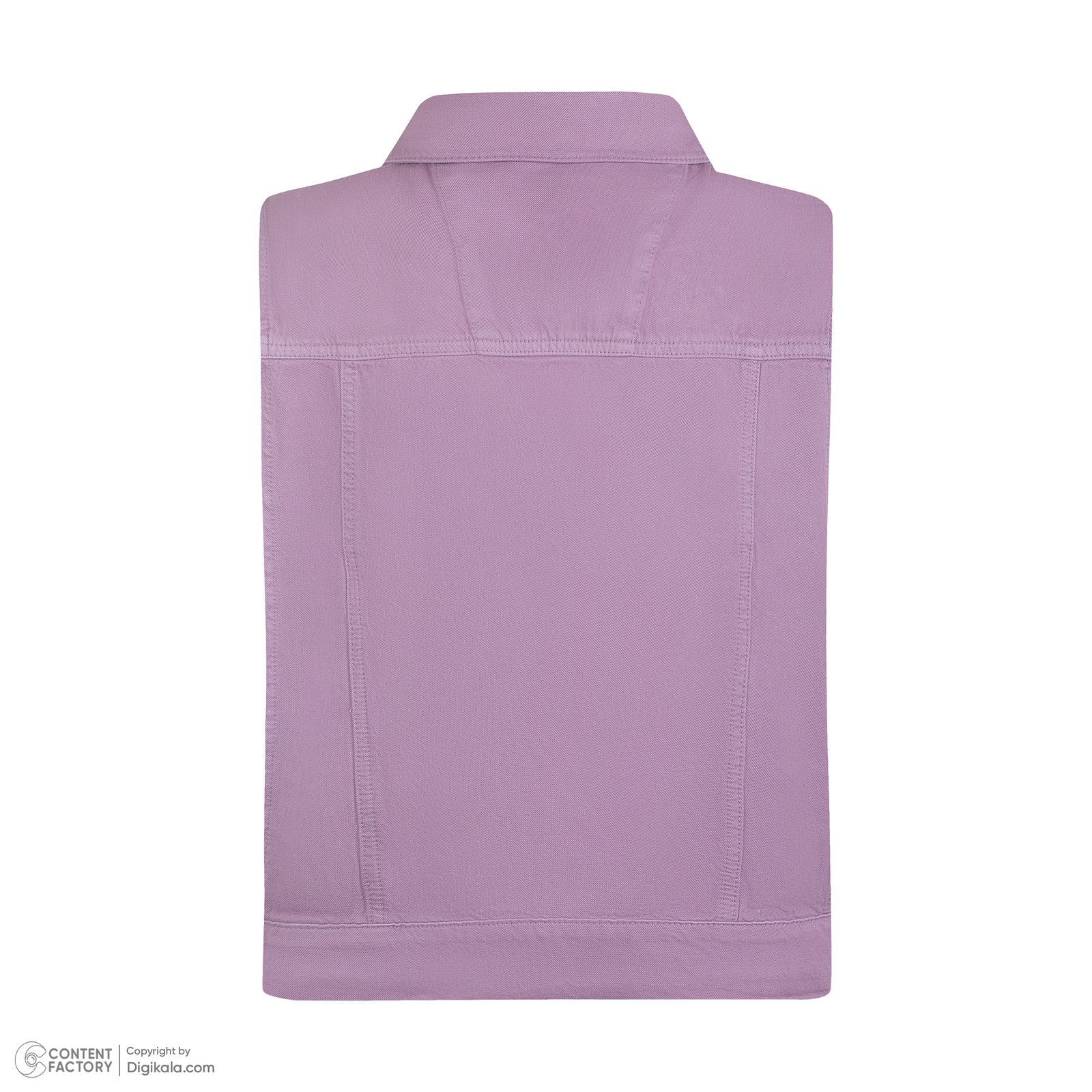 ست جلیقه و شلوار زنانه پاتن جامه مدل کتان 101231030134511 رنگ یاسی - - 4