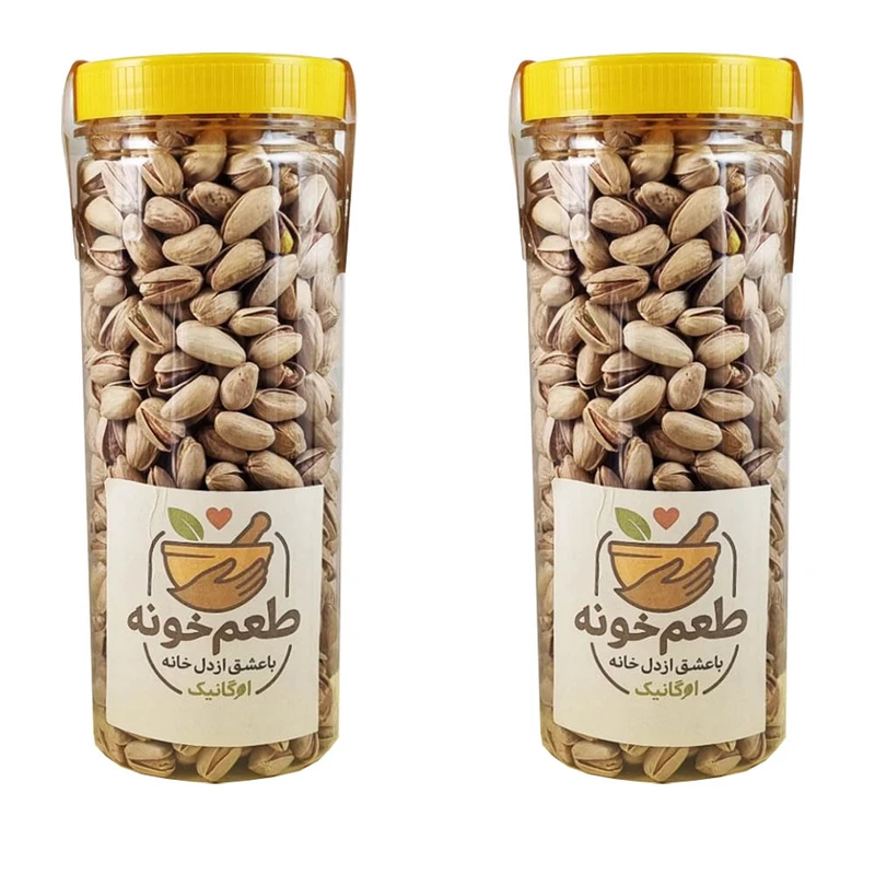 پسته خام رفسنجان طعم خونه - 750 گرم بسته دو عددی