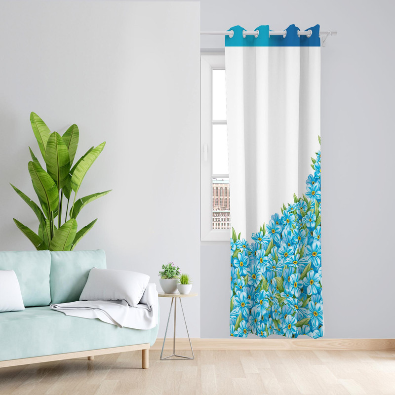 پرده مدل گل مخمل پانچی کد 1062 سایز 140x200 سانتی متر