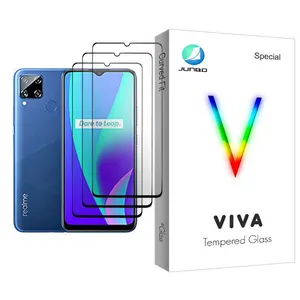 Junbo Viva Glass MIX003 Screen Protector For Realme C15 Pack Of 3