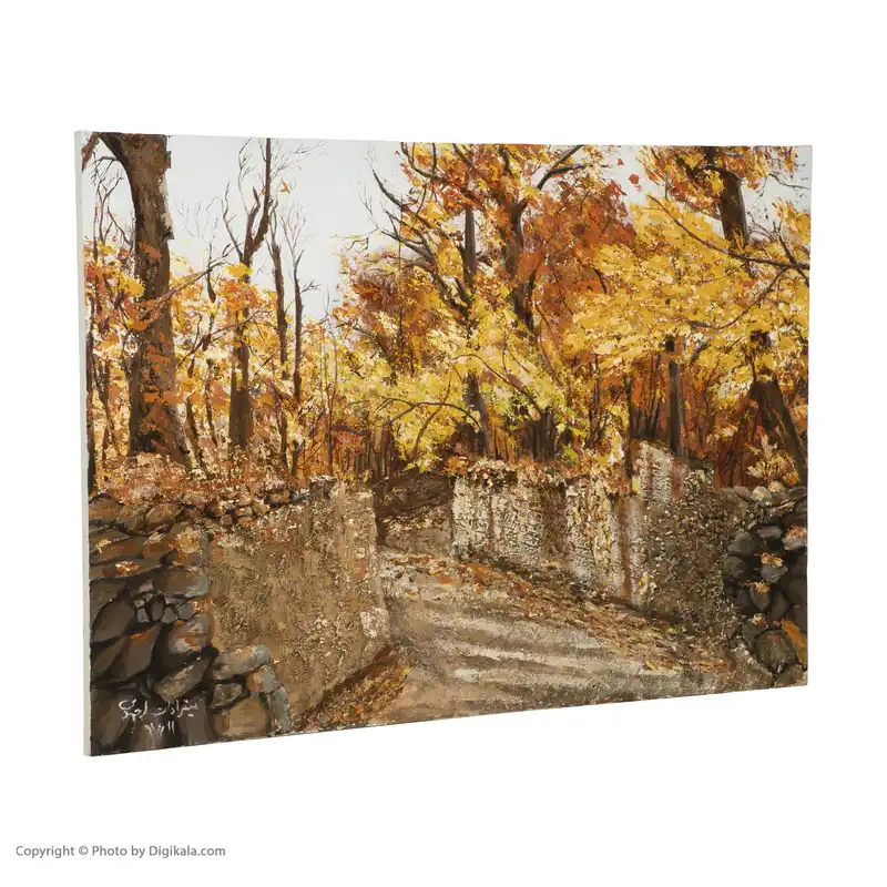 تابلو نقاشی رنگ اکریلیک مدل باغ کد 33