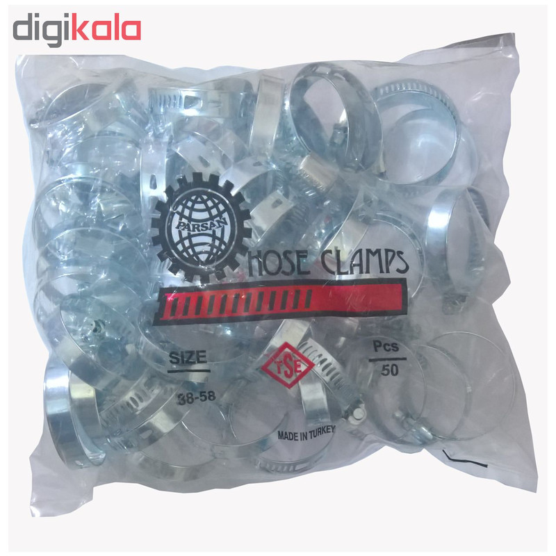 بست پارسان مدل PS238 سایز 38-58 میلیمتر بسته 50 عددی