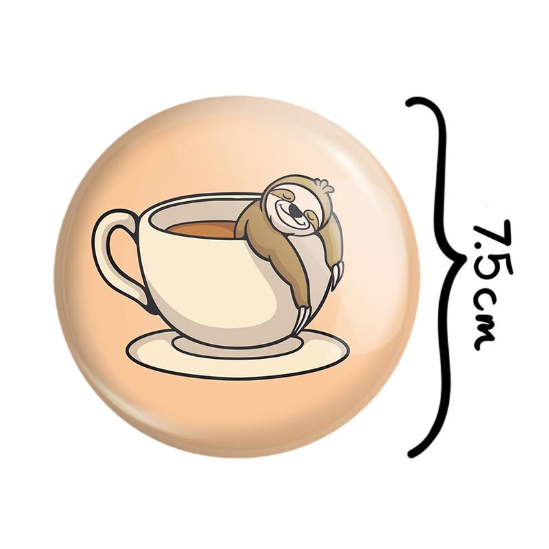 آینه جیبی خندالو طرح قهوه Coffee مدل تاشو کد 22009