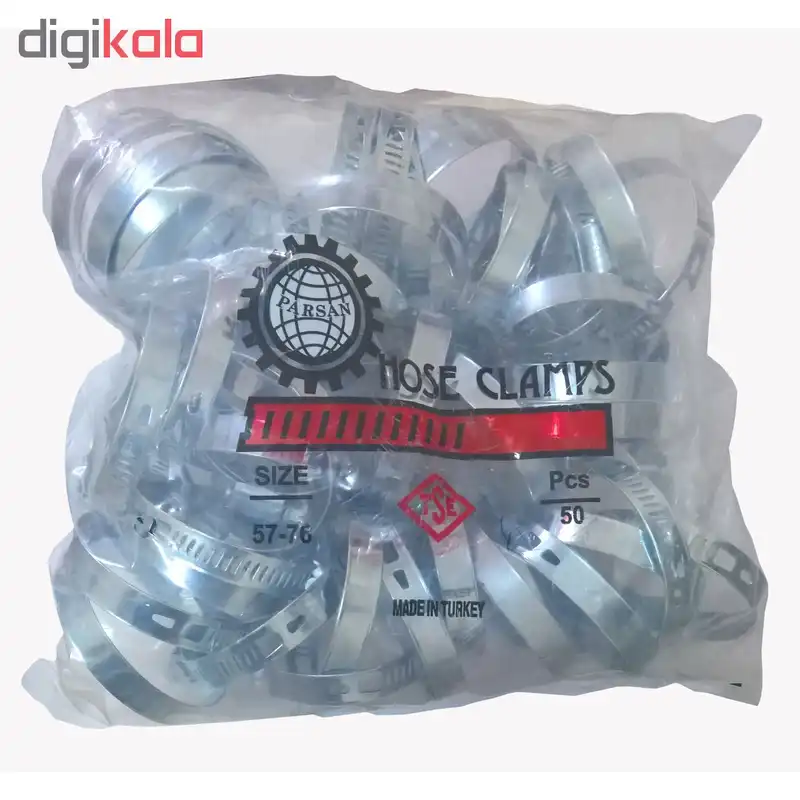 بست پارسان مدل PS300 سایز 57-76 میلیمتر بسته 50 عددی